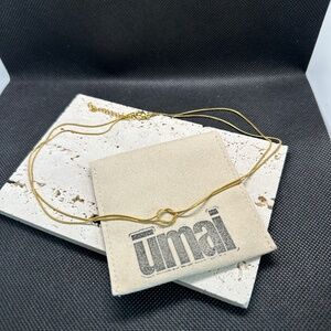 Elegant  Double Layer Snake Knot Necklace